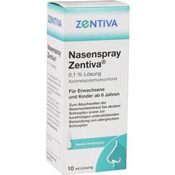Verpackung eines Nasensprays für Erwachsene und Kinder ab 6 Jahren.
